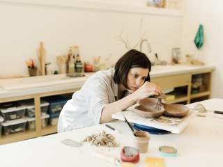 Sculptural works of ceramicist Robyn Smith - Solo Show Opening Night