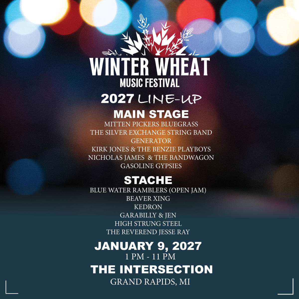Winter Wheat 2027 — Music in The Intersection · Grand Rapids, MI
