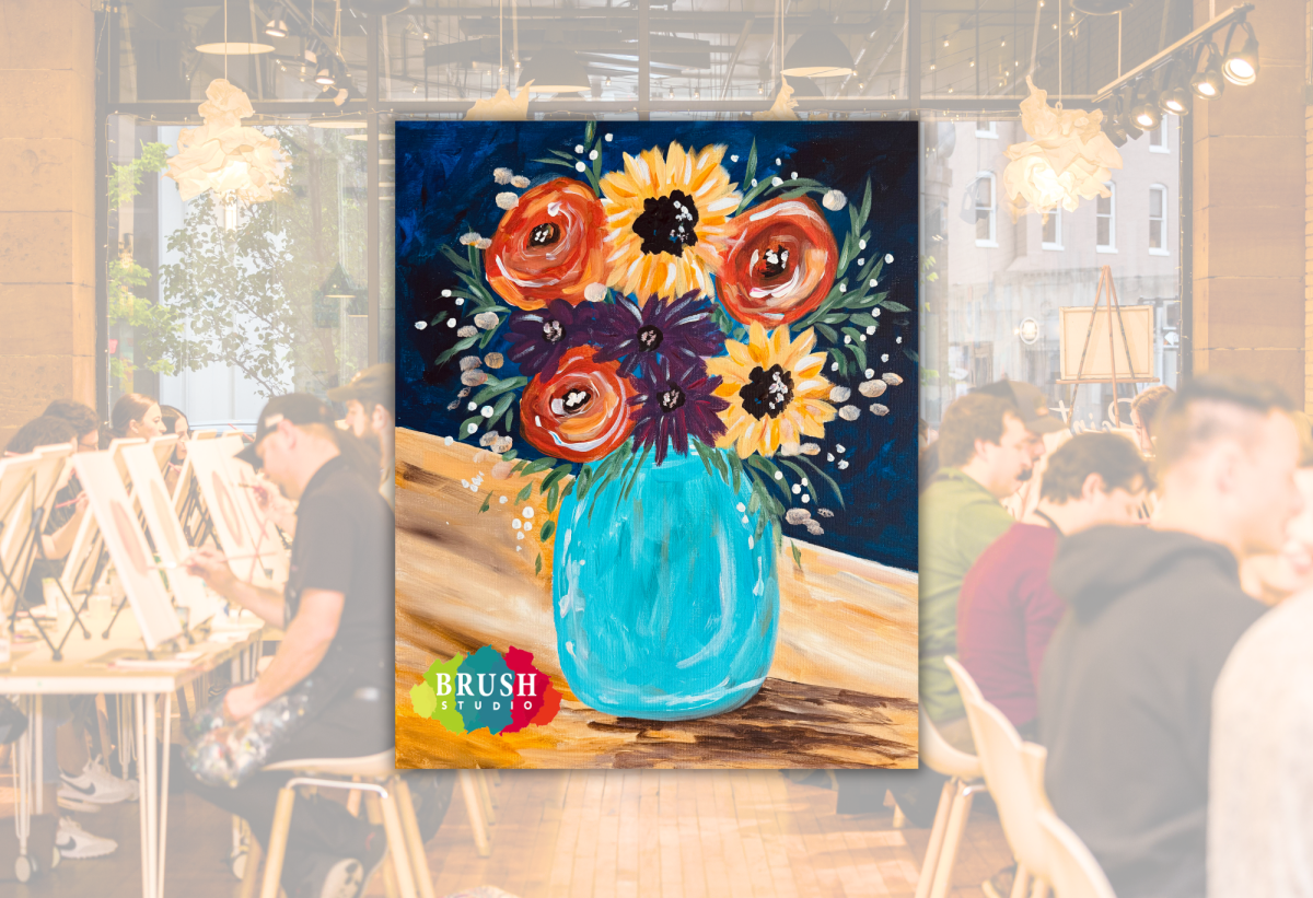 Brush Studio Paint & Sip Harvest Bouquet Grand Rapids MI, 49503