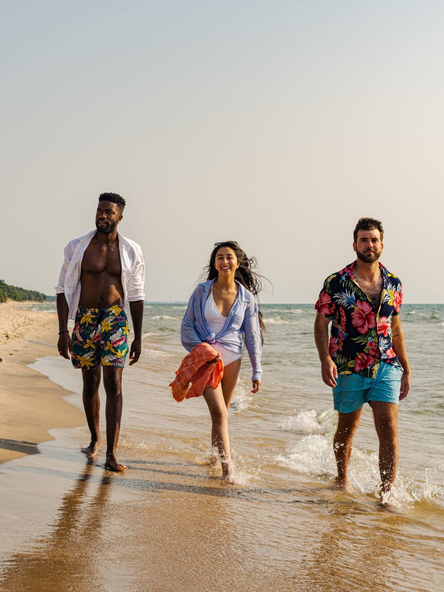 Group at PJ Hoffmaster State Park, a beach on Lake Michigan Group at PJ Hoffmaster State Park, a beach on Lake Michigan