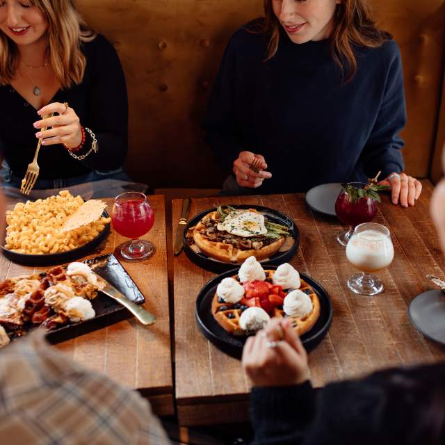 National Waffle Day and Flights of Flavor photoshoot at Social Misfits, 2023