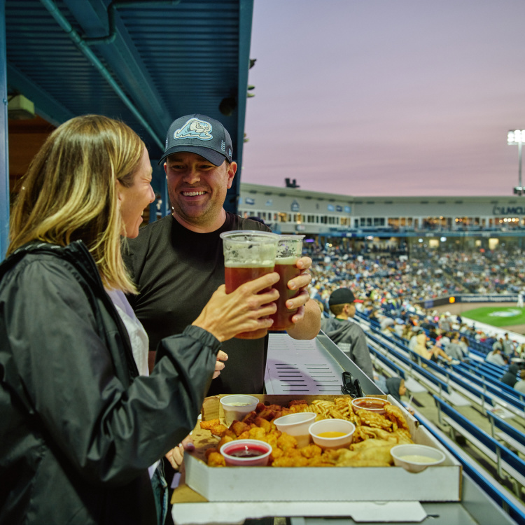 Couple at a Whitecaps game