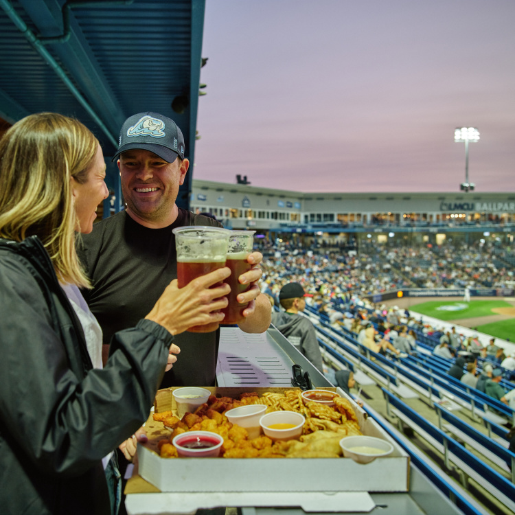 Couple at a Whitecaps game