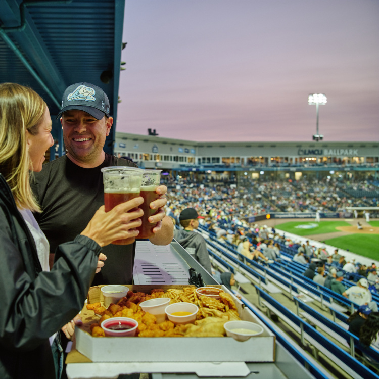 Couple at a Whitecaps game