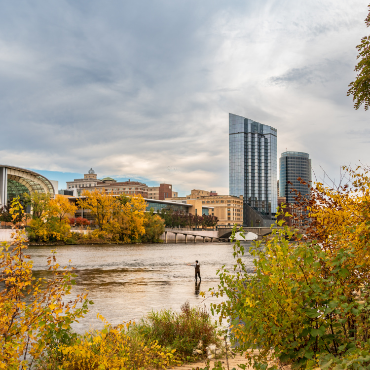 Fall Grand Rapids Skyline