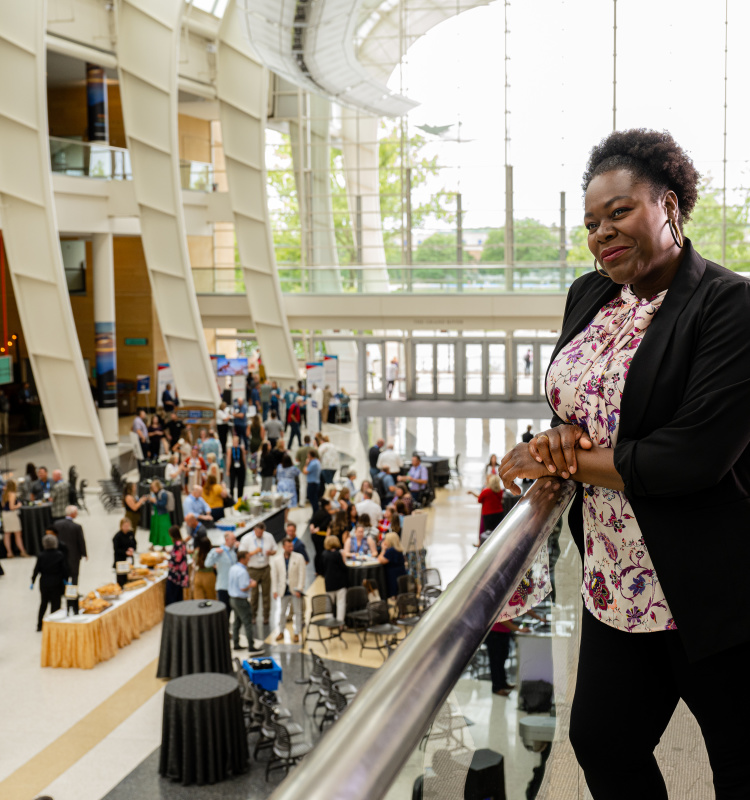 Meeting planner experience the convention center during an event or conference.