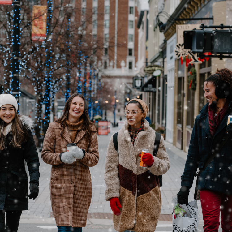 Enjoy the refreshment area in Downtown Grand Rapids