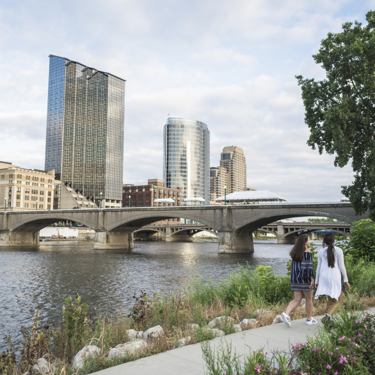 Downtown Grand Rapids Skyline in the Summer