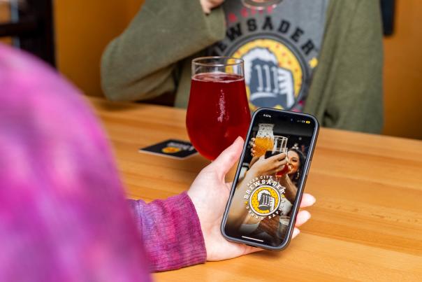 Brewsader App promotion at Brewery Vivant