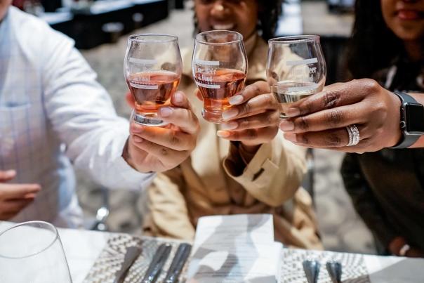 Group enjoying the International Wine, Beer and Food Festival
