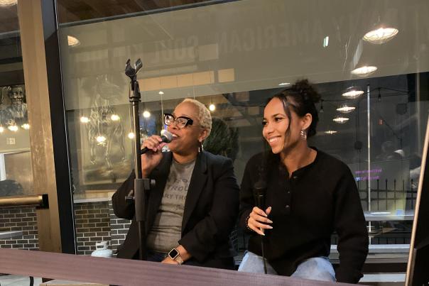 Roaming with Romie performing karaoke at Forty Acres.