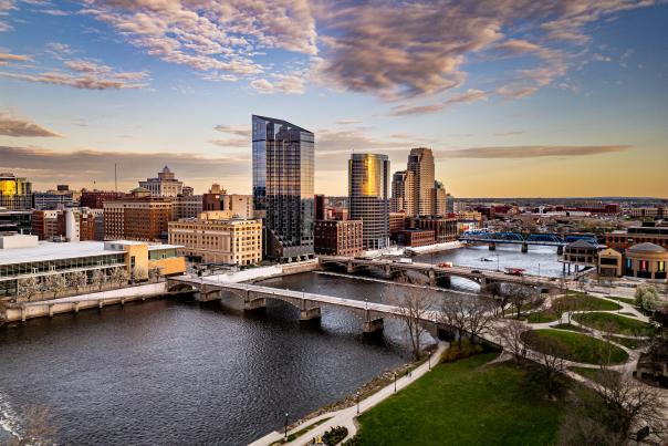 Spring skyline.
