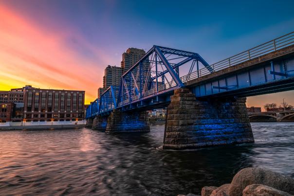 Blue Bridge at sunset