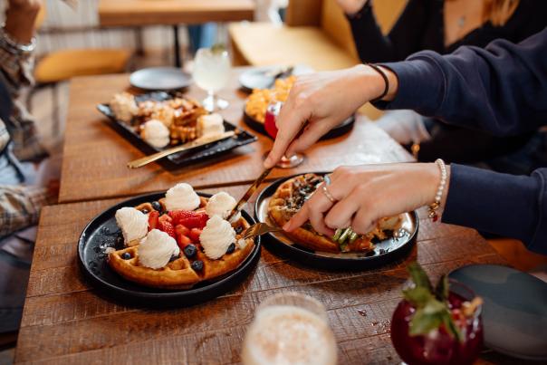 National Waffle Day and Flights of Flavor photoshoot at Social Misfits, 2023