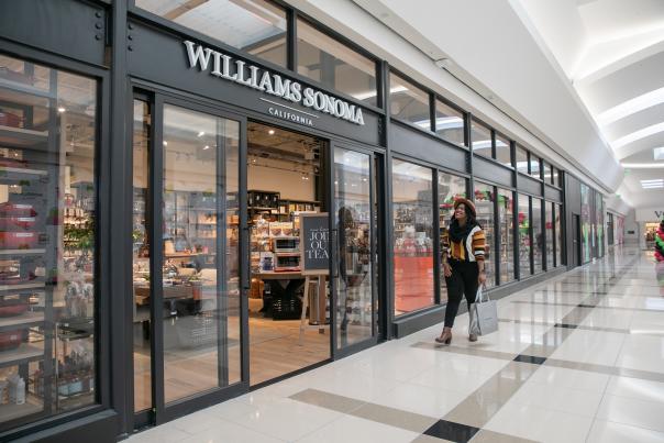 Walking into Williams-Sonoma at Woodland Mall