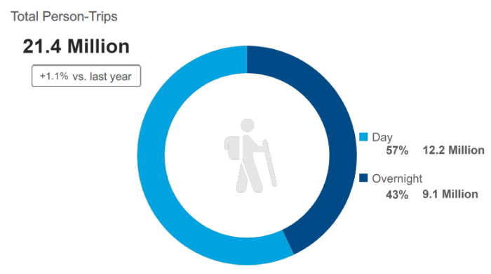 Domestic Travel - Total Person - Trips Graph