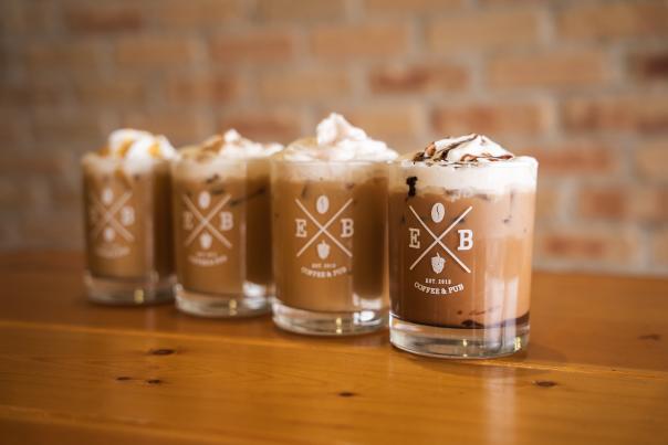 Flights of Flavor at EB Coffee and Pub.