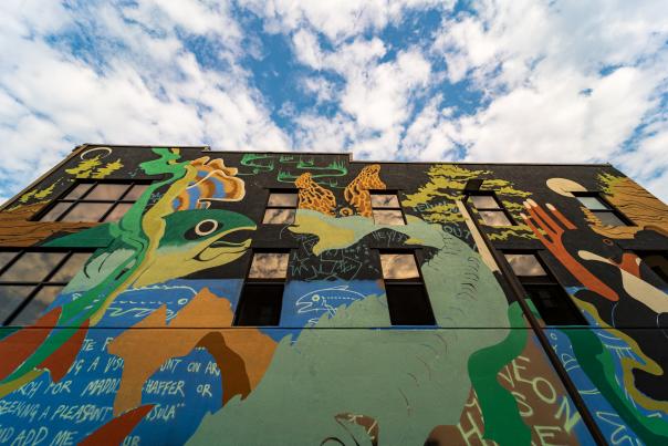 ArtPrize artwork Seeking a Pleasant Peninsula mural