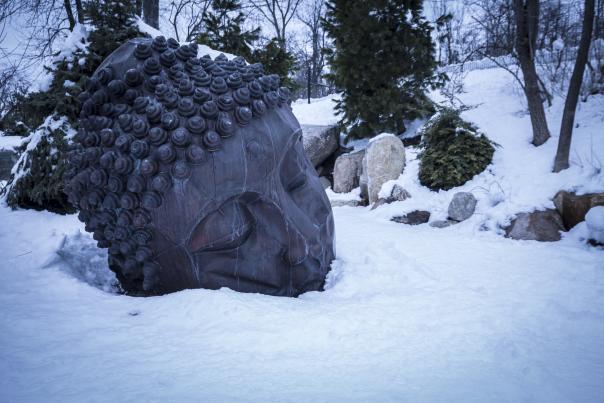 Long Island Buddha by Zhang Huan