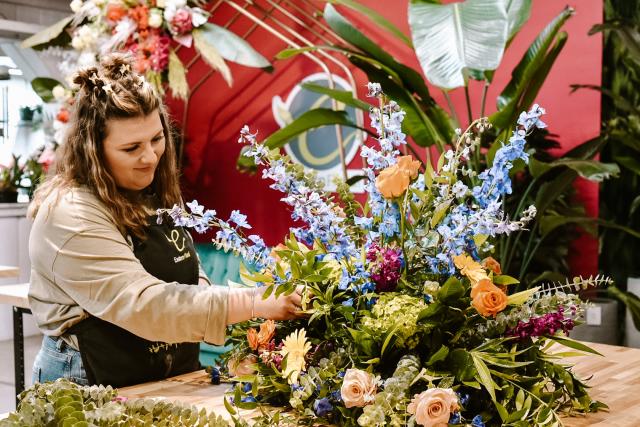 Flower arranging in Eastern Floral
