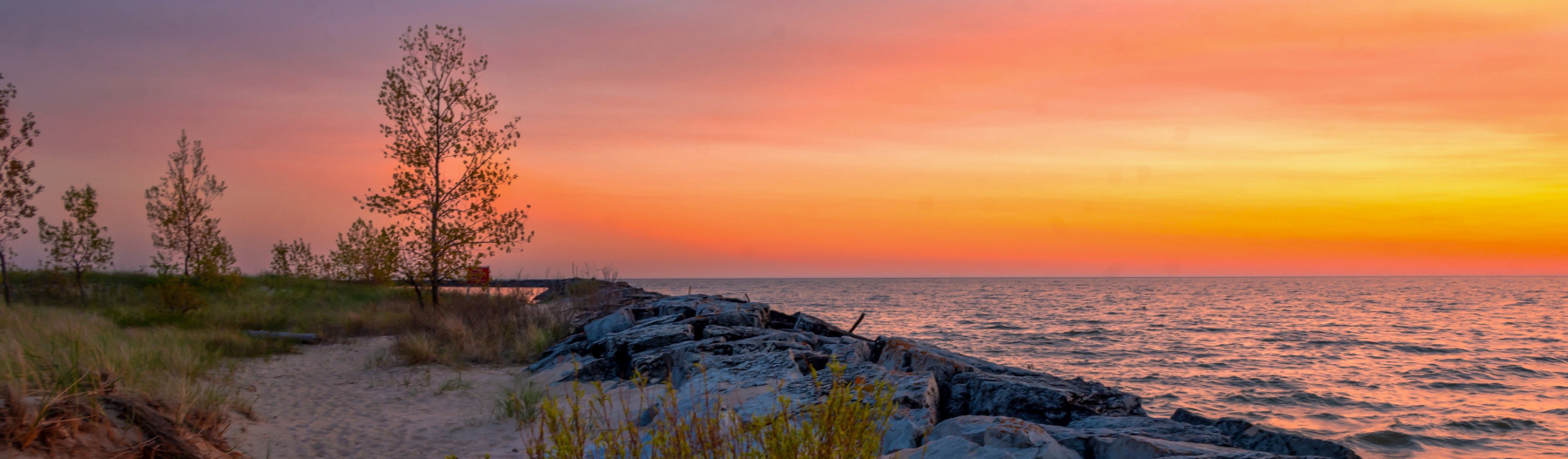 Lake Michigan Beach Sunset