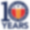 Beer City 10 Logo - Outlined in White