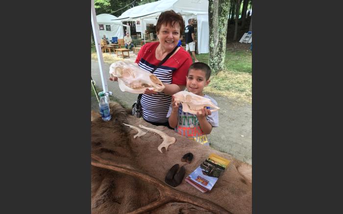 Learning about elk at the Westmoreland Arts & Heritage Festival
