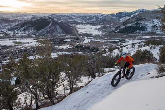 Snow Biking In Park City Utah