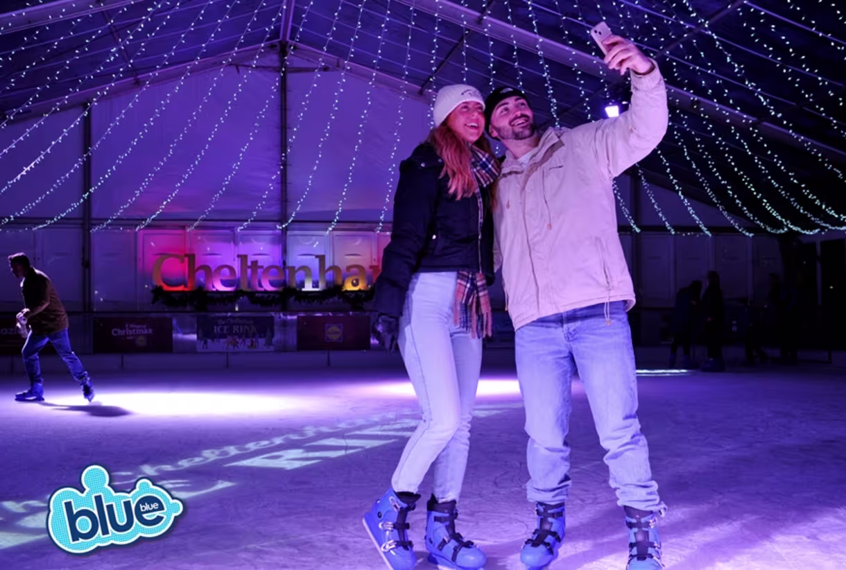 Students skating at Cheltenham Ice Rink