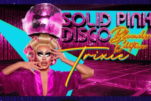 Solid Pink Disco with DJ Trixie