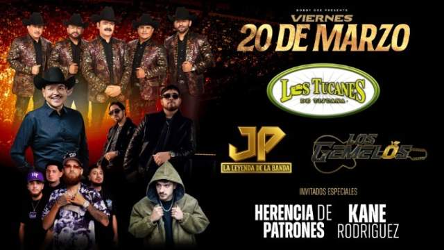 Los Tucanes de Tijuana, Julio Preciado, Los Gemelos, Herencia de Patrones y Kane Rodriguez