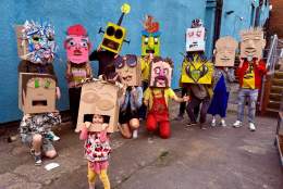 Cardboard Mask Making with Tat Vision