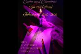 Calm and Creative: Sip and Paint: Valentine's Special