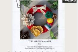 Christmas wreathe making w/ Louise