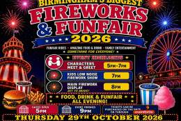 Birmingham’s Biggest Fireworks & Funfair 2026