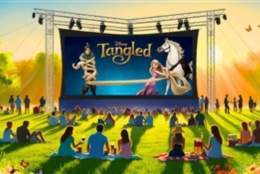 Outdoor cinema: Tangled