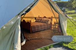 Dartmoor Glamping Shepherds Hut and Bell Tents