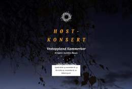Høstkonsert med Vestoppland Kammerkor