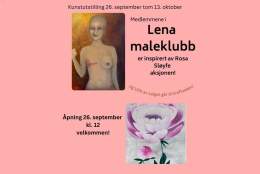 Kunstutstilling med Lena Maleklubb