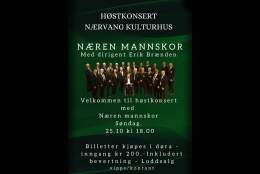 Høstkonsert med Næren Mannskor