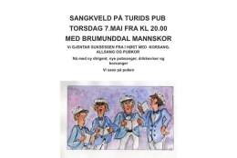 Sangkveld på Turid's med Brumunddal Mannskor
