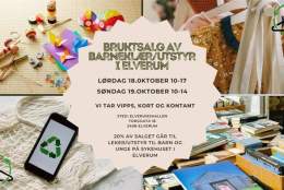 Bruktsalg barneklær og utstyr i Elverumshallen