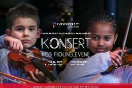 Fiolinkonsert med Fyrverkeriet kulturskole