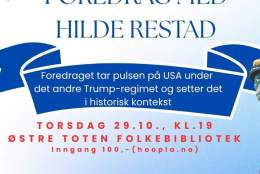 Foredrag med førsteamanuensis og forfatter Hilde Eliassen Restad