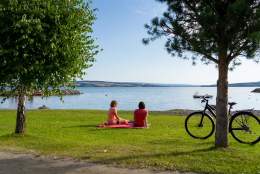 Toten rundt på sykkel