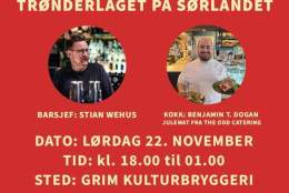 Julebord 2025 for Trønderlaget på Sørlandet Påmeldingsbillett