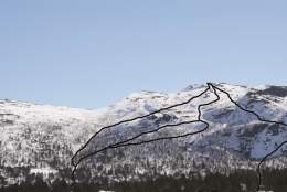 Gipfeltour auf Ski zu Søre Hartevassnuten