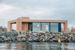 Bybadstue / Friluftshuset i Fredevika på Gjøvik