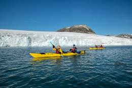 Brevandring & kajakkpadling, Austdalsbreen