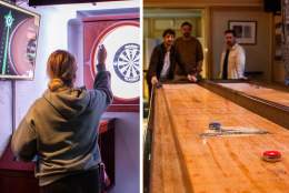 Gratis shuffleboard & modern darts på Håndverkeren